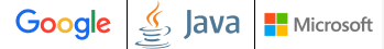 Google, Java, Microsoft